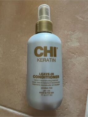 CHI Keratin Leave-In Conditioner - White & Gold Bottle